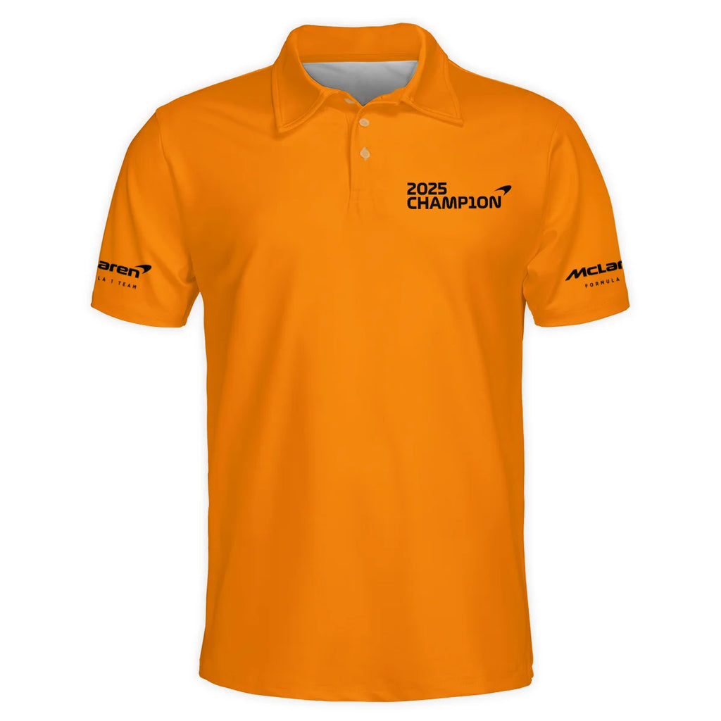 2025 Driver Champion Lando Norris McLaren F1 Team Polo Shirt BLNRWDCA9PL