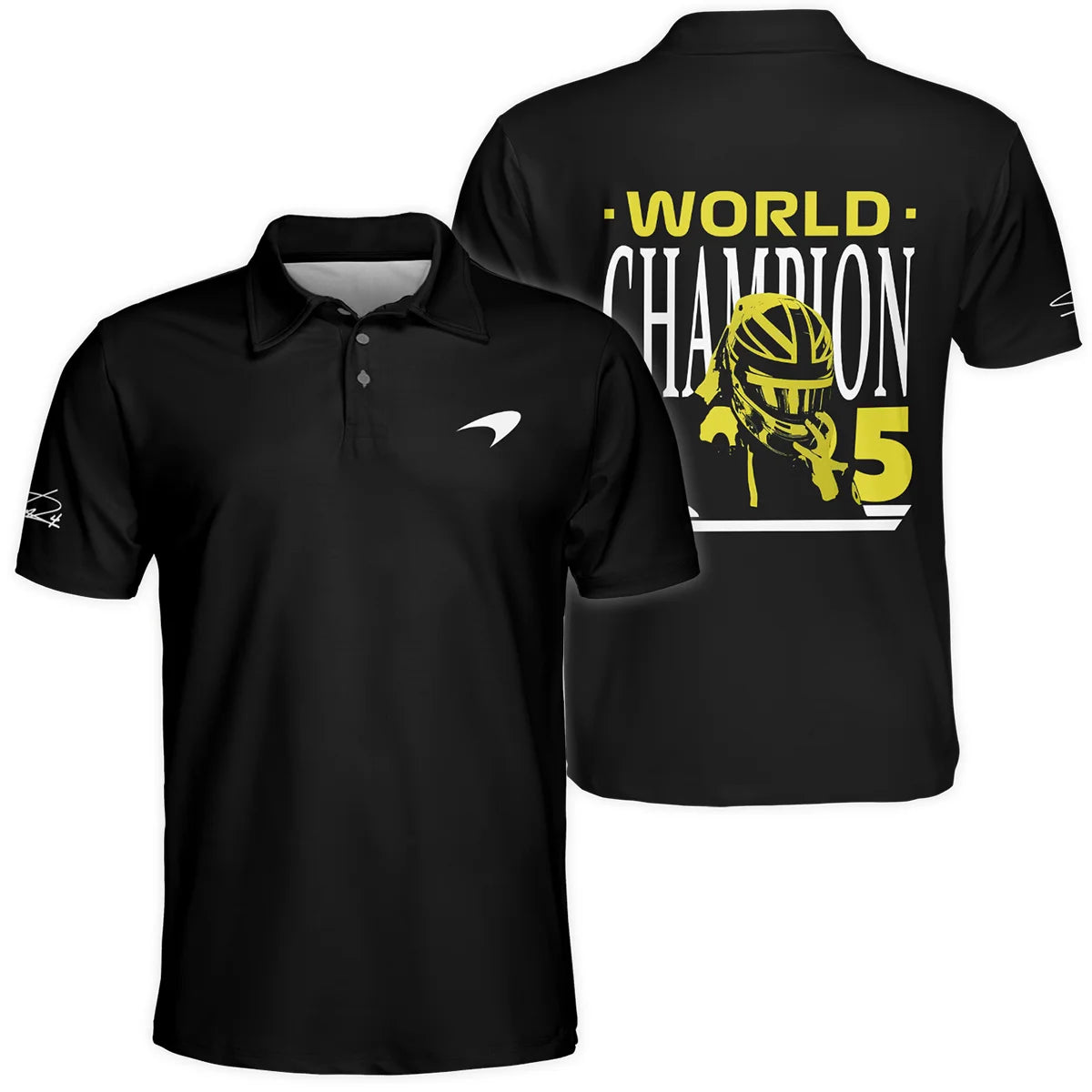World Champion 2025 Lando Norris McLaren F1 Team Polo Shirt BLVALN051225A5PL