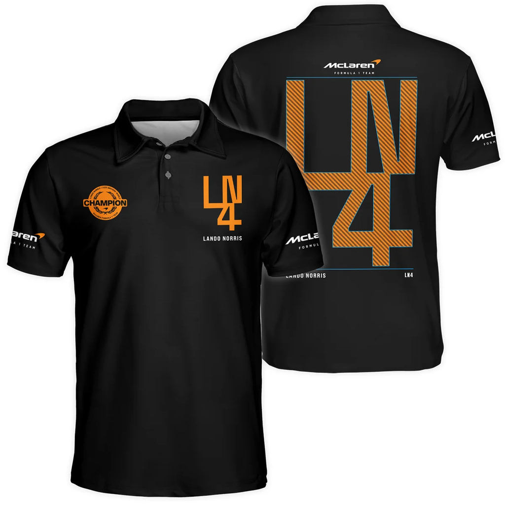Lando Norris LN4 World Champion McLaren F1 Team Polo Shirt BLVALN051225A8PL