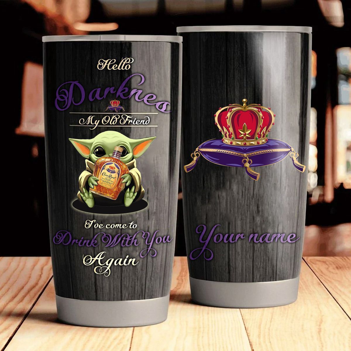 Crown Royal 1807.3 Tumbler Customize Name