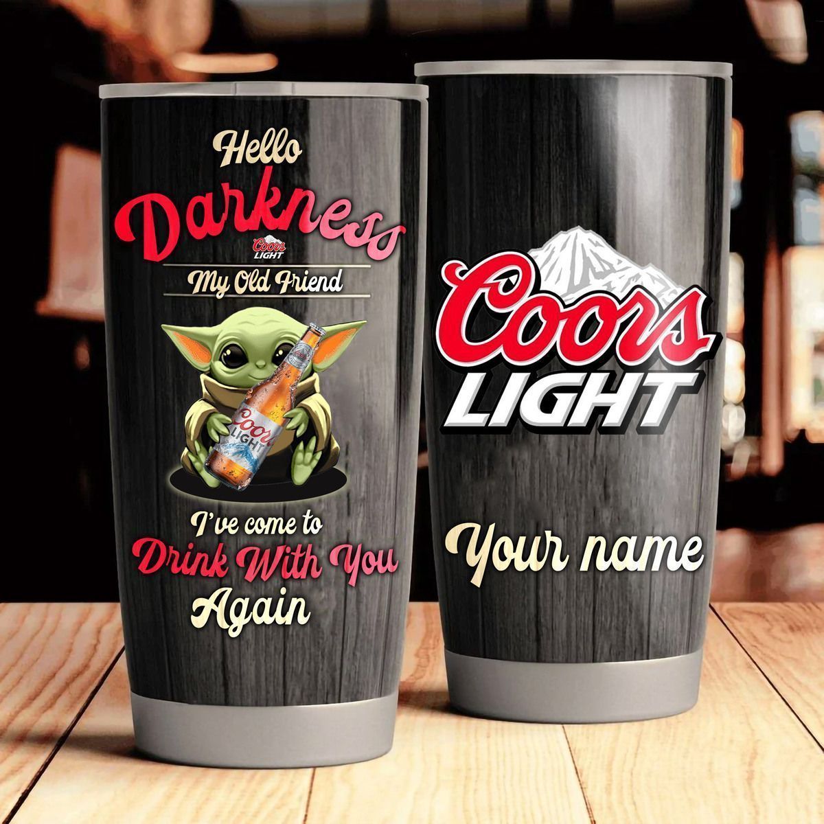 PHU-coors light 1807.7 Tumbler Customize Name
