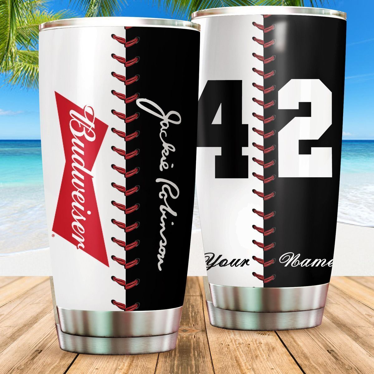 PHU-Budweiser 1407.1 Tumbler Customize Name