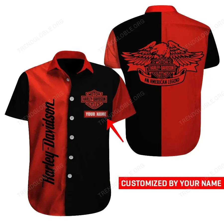 HLD Short Sleeve Shirts Custom Name T13