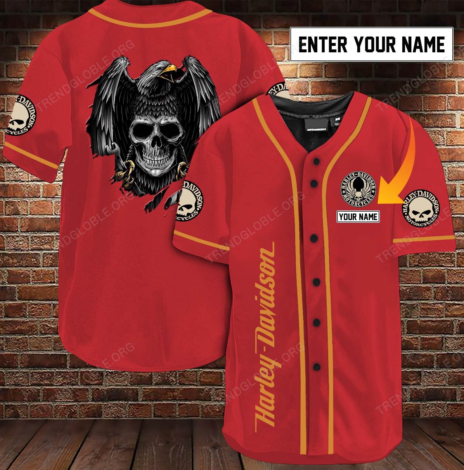 HLD BASEBALL SHIRT - CUSTOM NAME T43