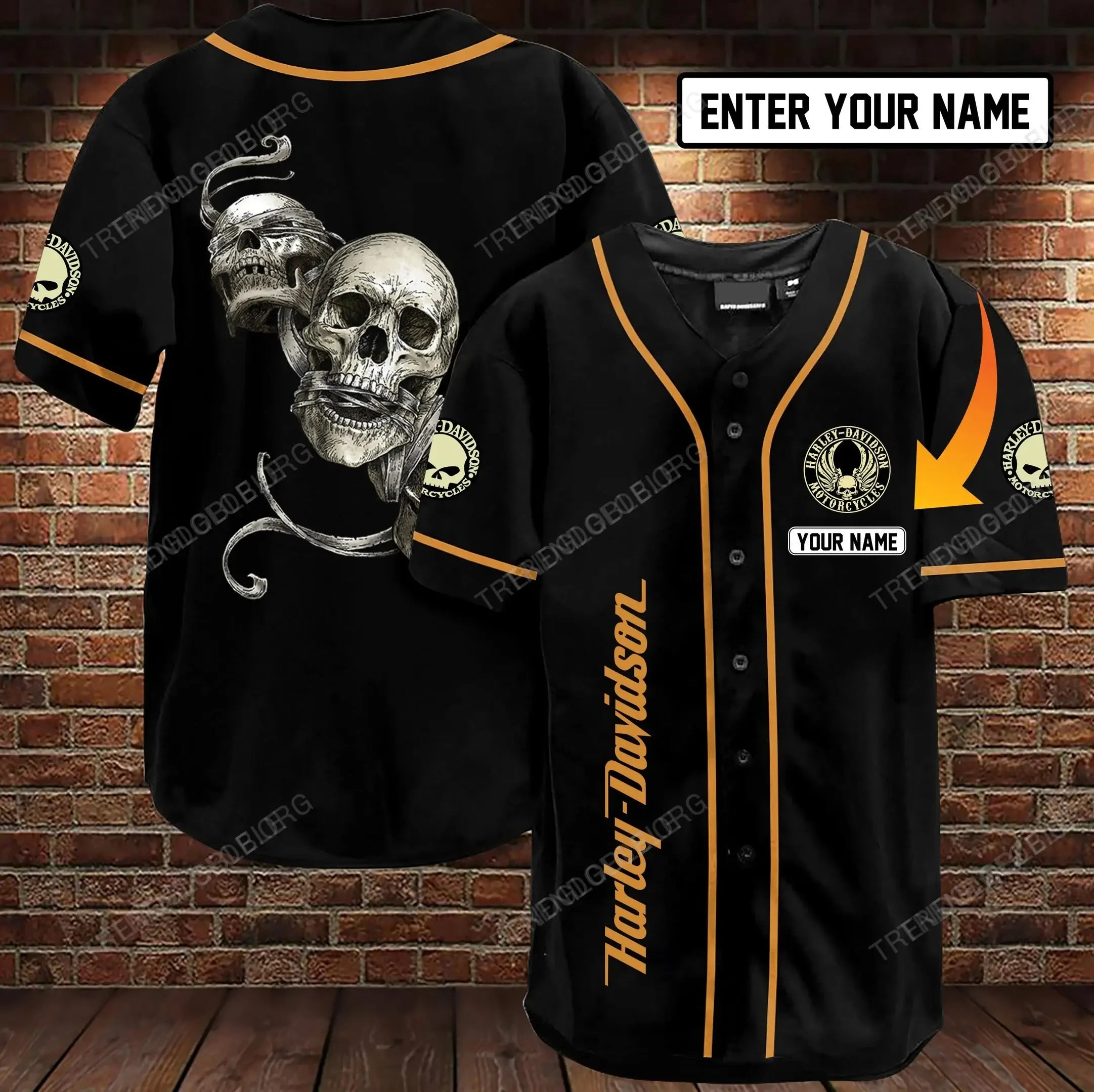 HD BASEBALL SHIRT - CUSTOM NAME D16