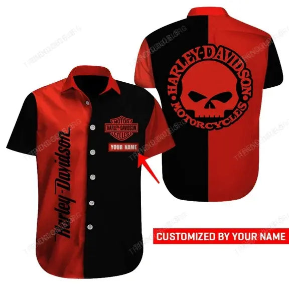 HD Short Sleeve Shirts Custom Name D3
