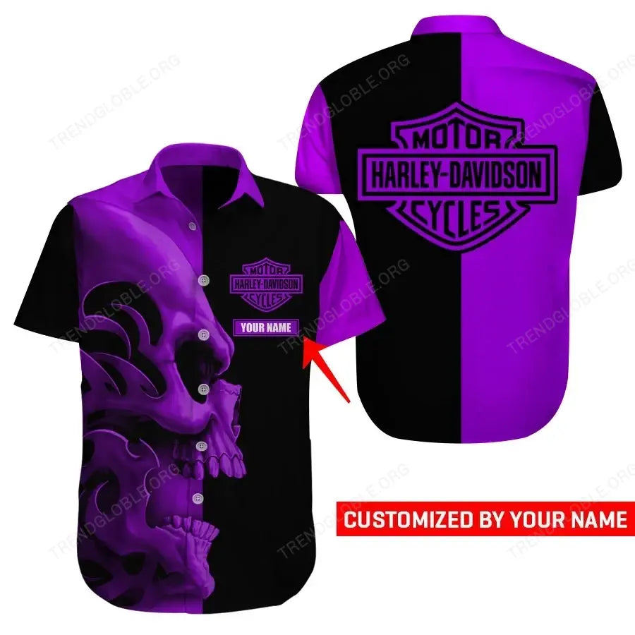 HD Short Sleeve Shirts Custom Name D38
