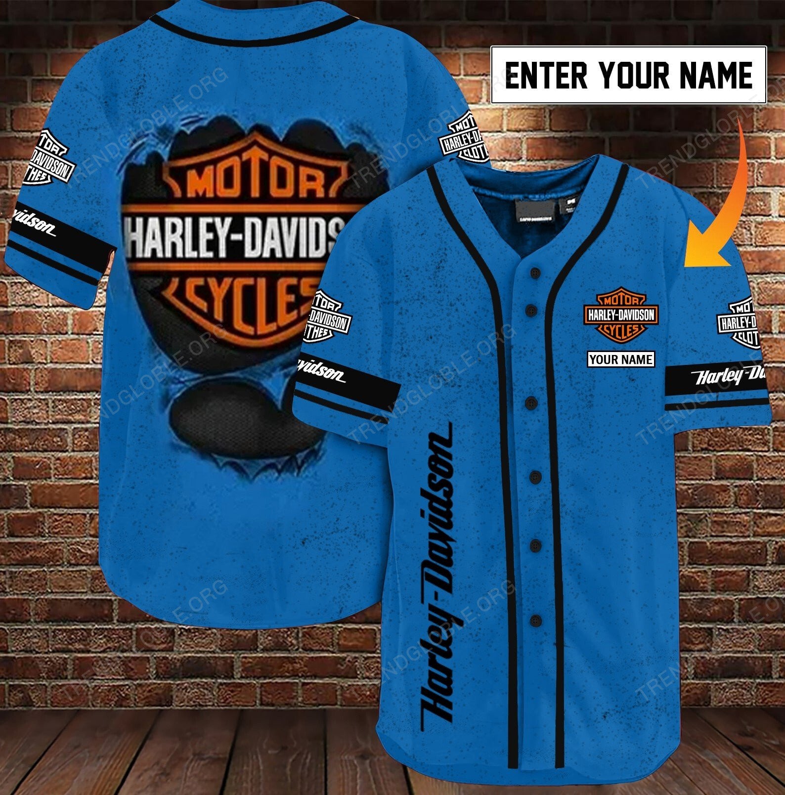 HD Baseball Shirt - CUSTOM NAME D91
