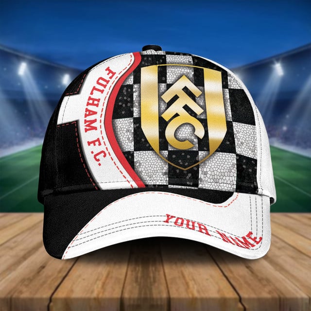 Custom Fulham Fc Cap – Stylish Checkered Design For True Fans