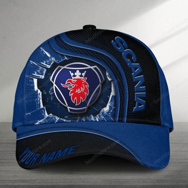 Custom Scania Logo Baseball Cap – Personalized Stylish Blue Hat For Fans
