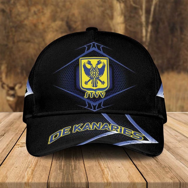 Premium Stvv De Kanaries Cap - Stylish Black &amp; Blue Fan Gear Hat