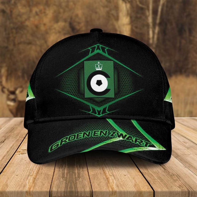 Groen Zwart Soccer Fan Cap - Stylish Black &amp; Green Sports Hat For Enthusiasts