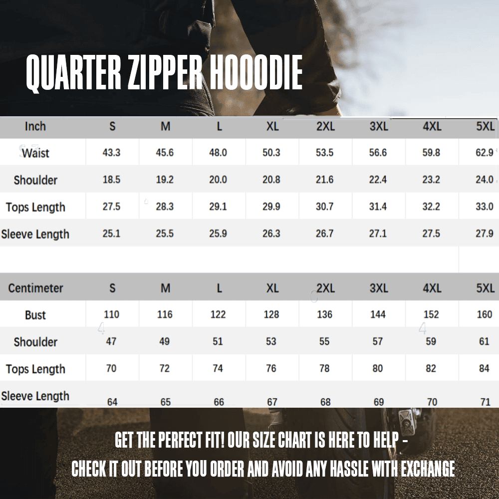 HD New Quarter Zip Unisex Hoodie