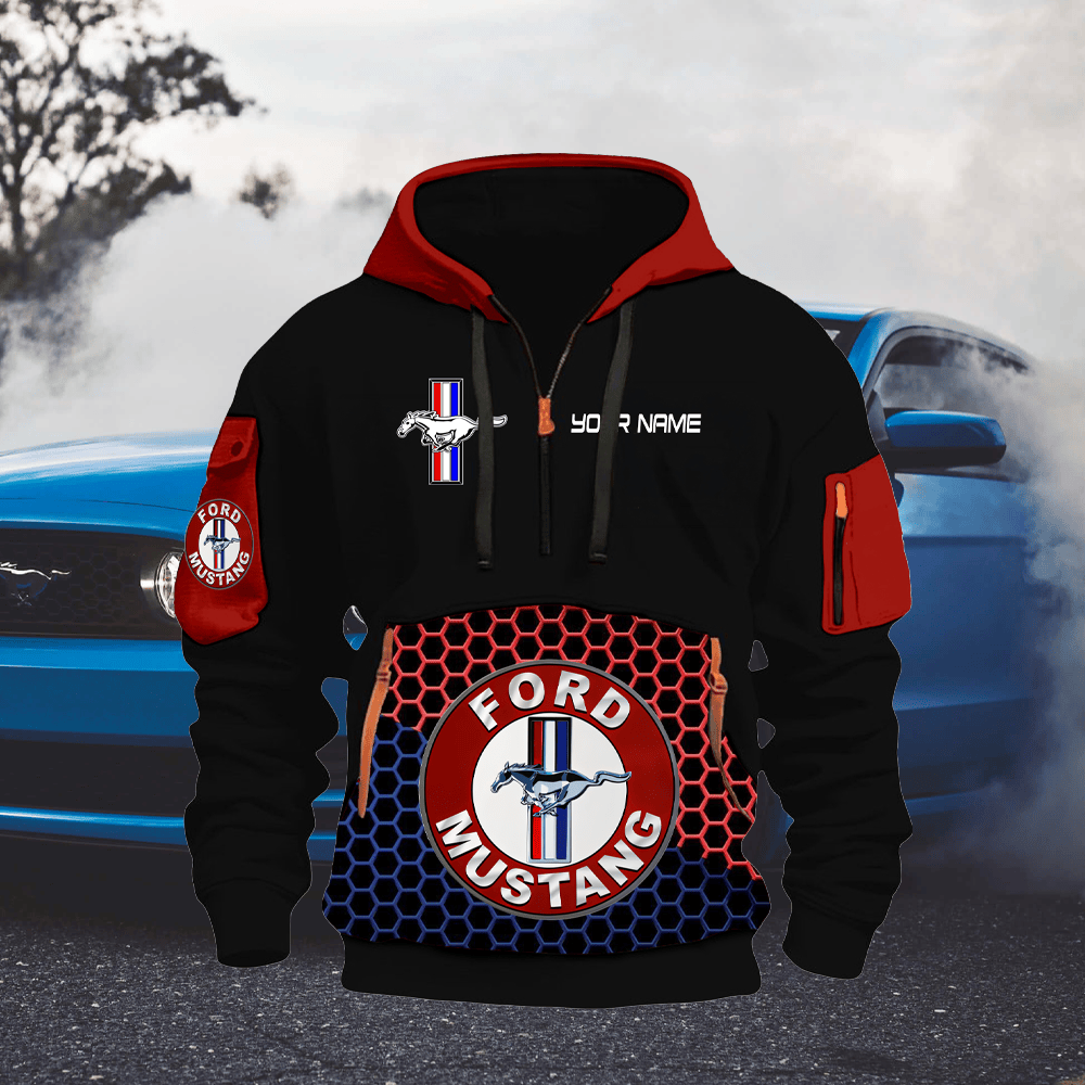 MT 3 Custom Name Quater Zipper Hoodie