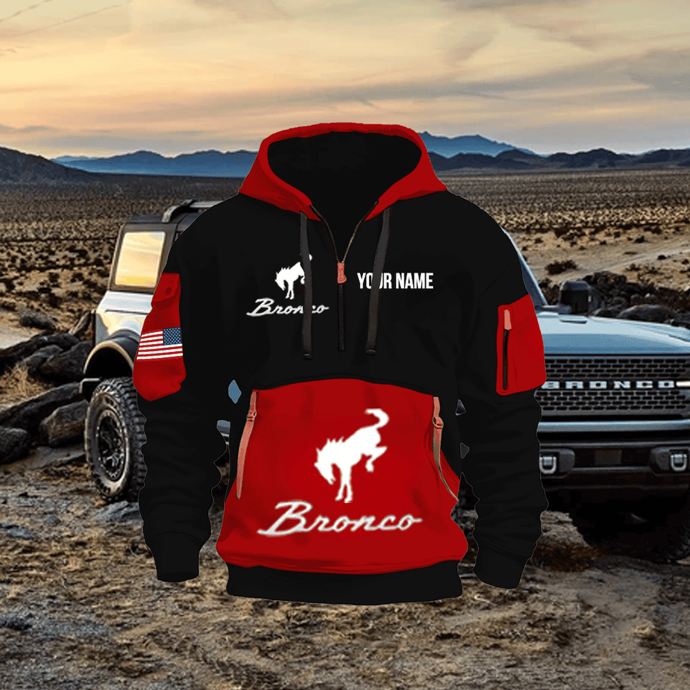 FD BR Custom Name Quarter Zipper Jacket