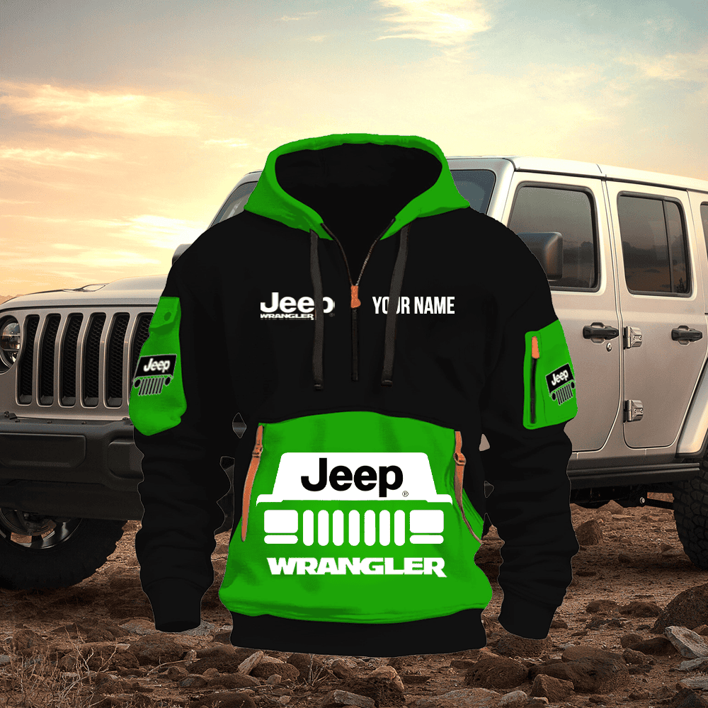 JP WL 2 Custom Name Quarter Zipper Jacket