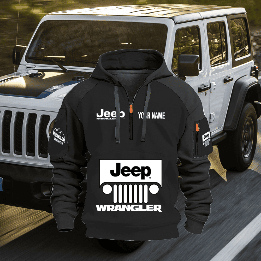 JP WL 3 Custom Name Quarter Zipper Jacket