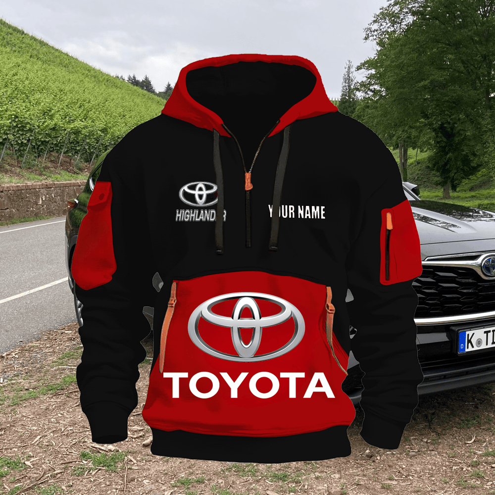 TY HL Custom Name Quarter Zipper Hoodie
