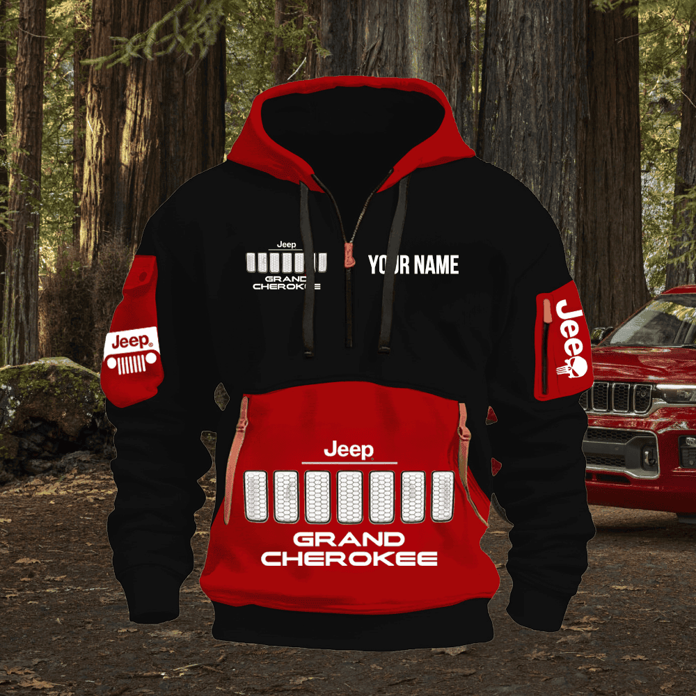 JP GC Custom Name Quarter Zipper Hoodie