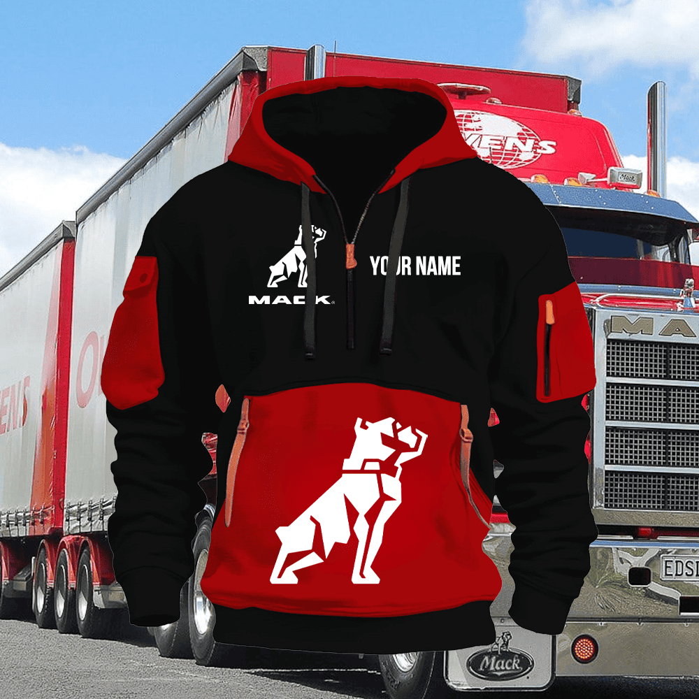 MK Custom Name Quarter Zipper Hoodie