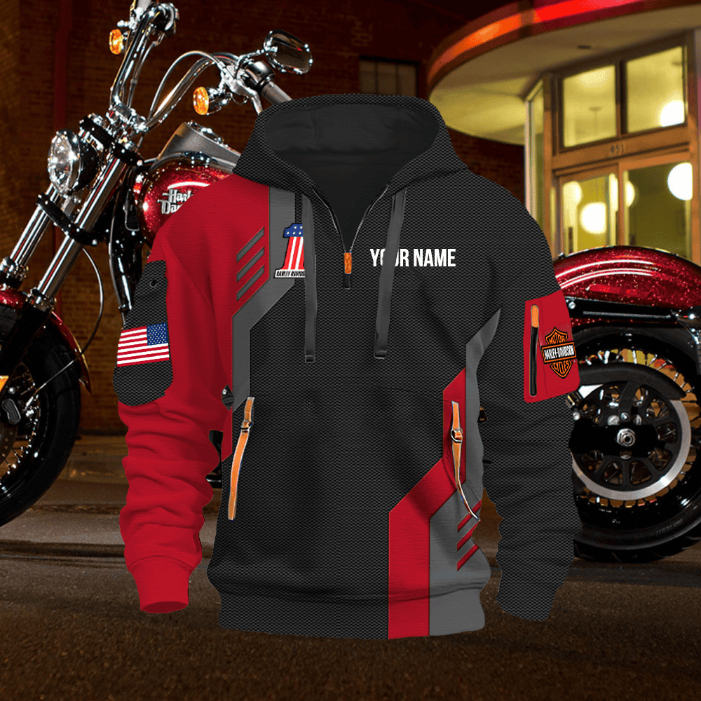 HD 2 Custom Quarter Zipper Hoodie