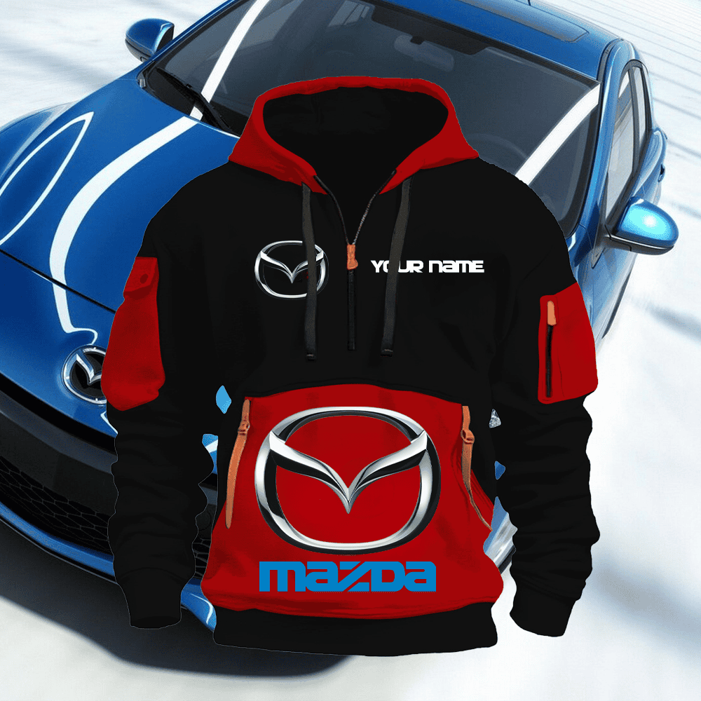 MD Custom Name Quarter Zipper Hoodie