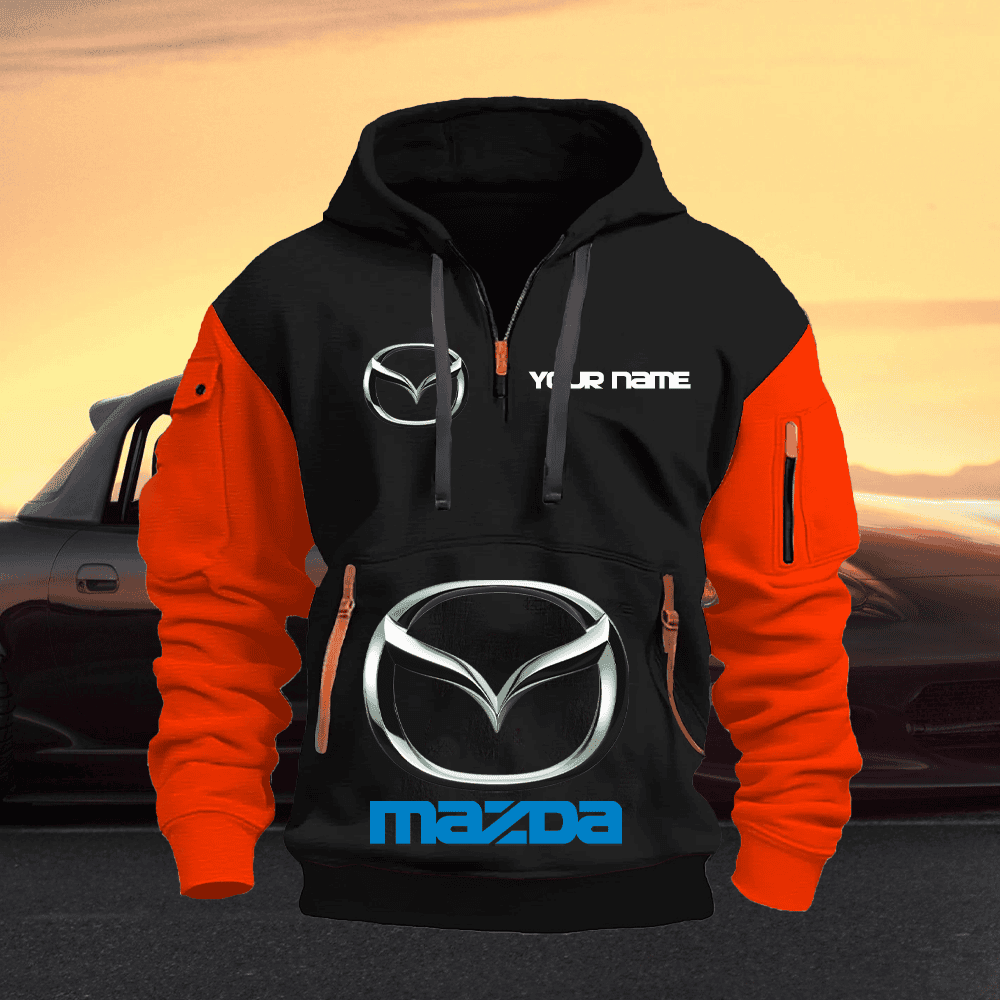 MD Custom PRINT QUATER ZIPPER JACKET