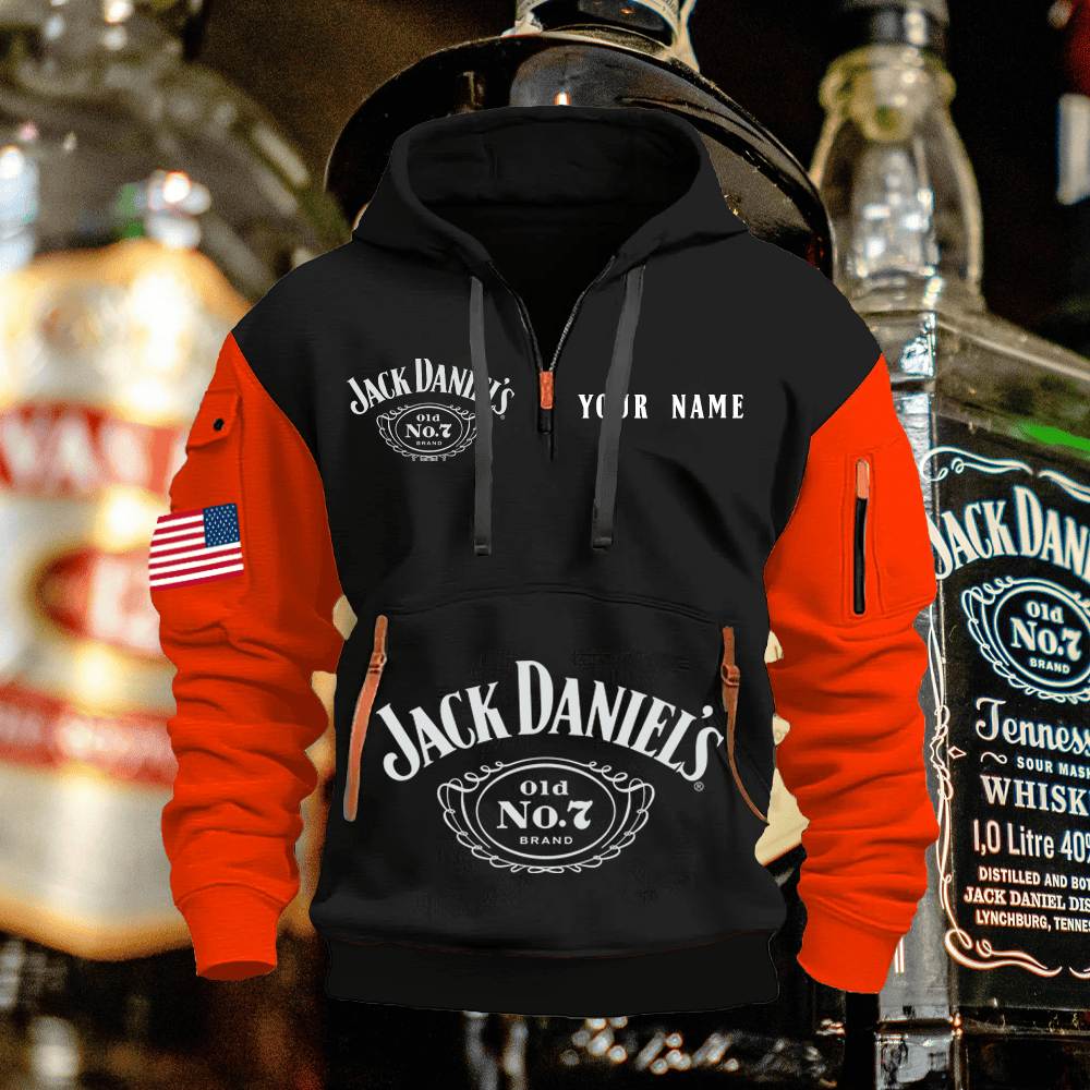 JA Custom Name Quarter Zipper Hoodie