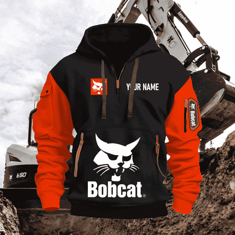BC PRINT QUATER ZIPPER JACKET