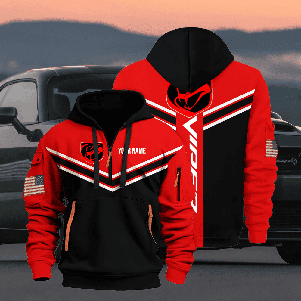 DG VP custom name quarter zipper jacket