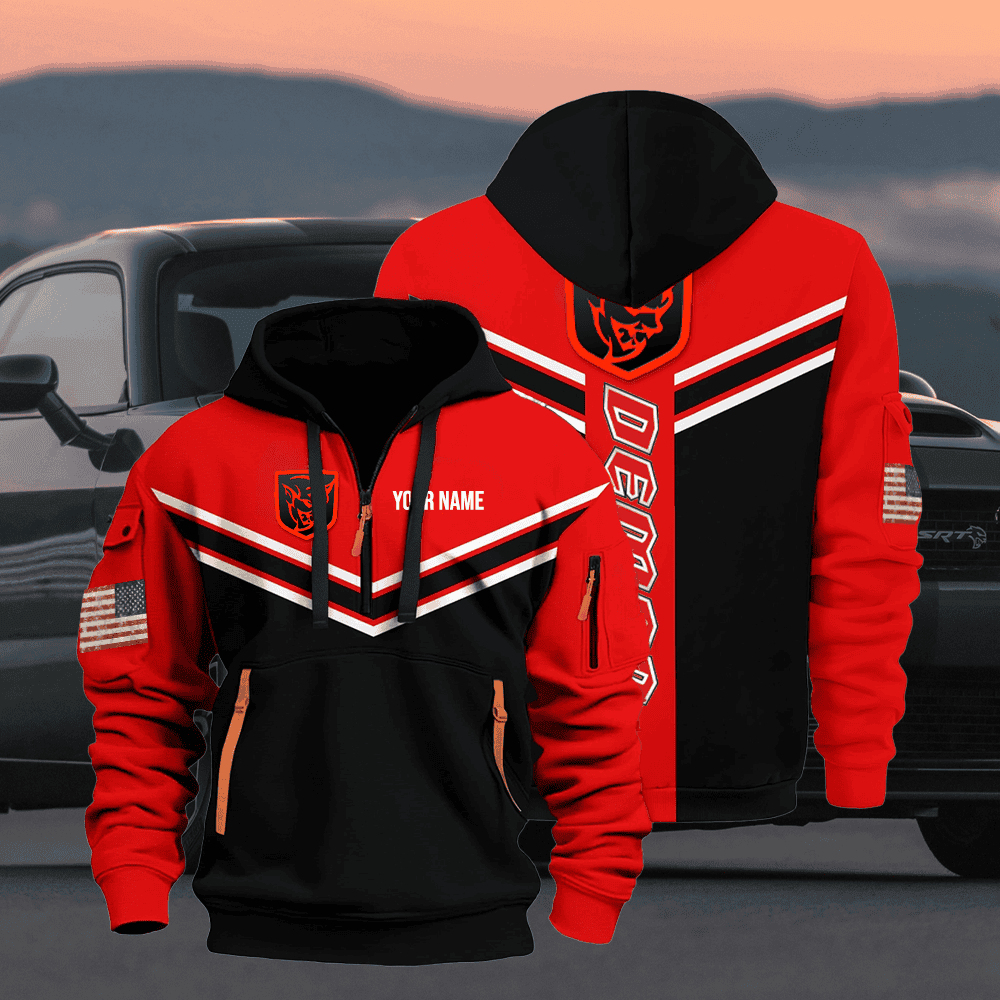 DG DM custom name quarter zipper jacket