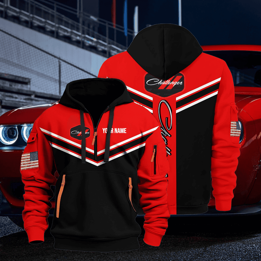 DG CH custom name quarter zipper jacket