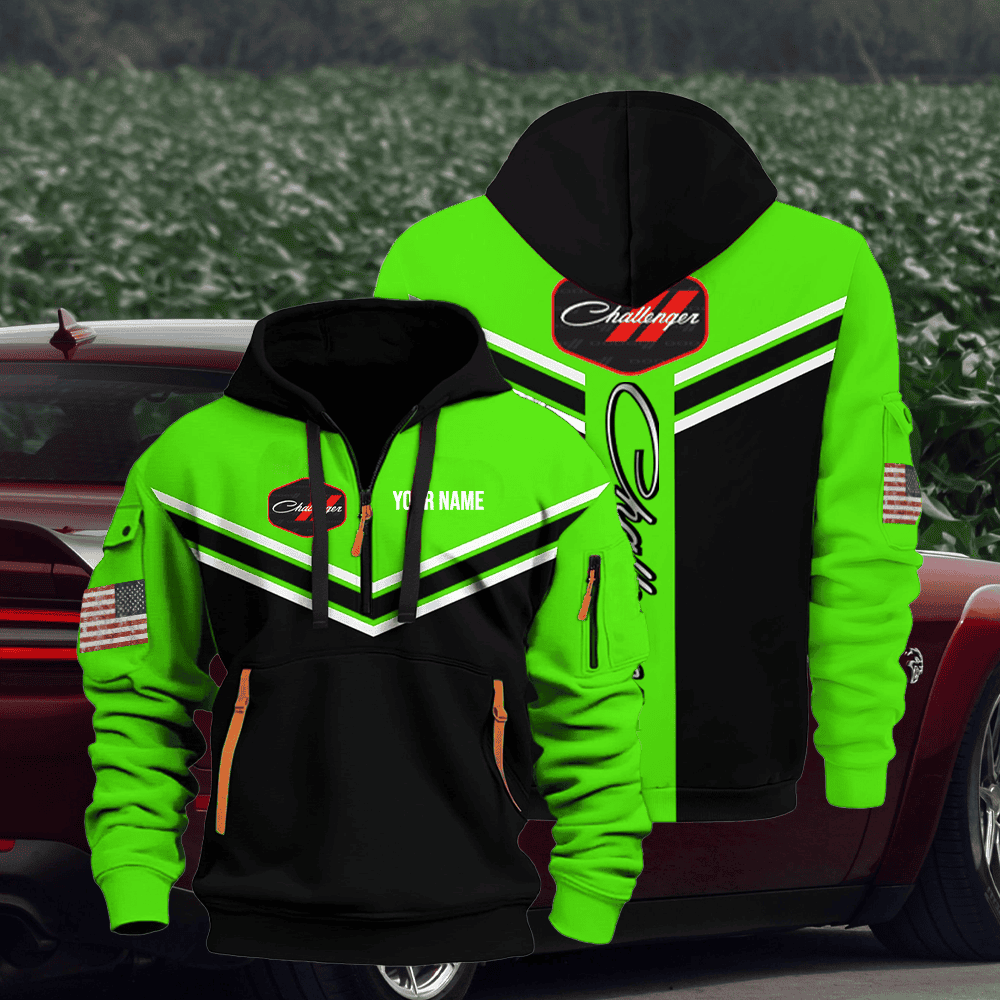 DG CH custom name quarter zipper jacket