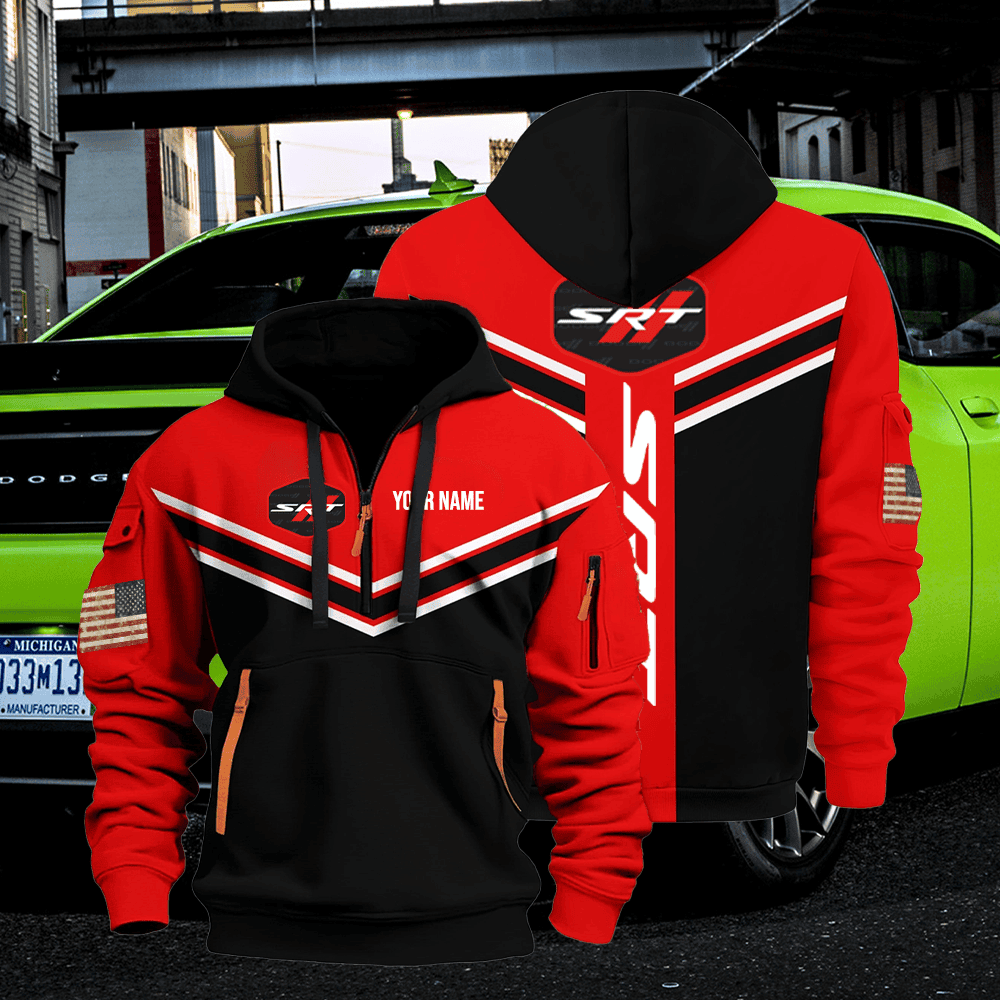DG SRT custom name quarter zipper jacket