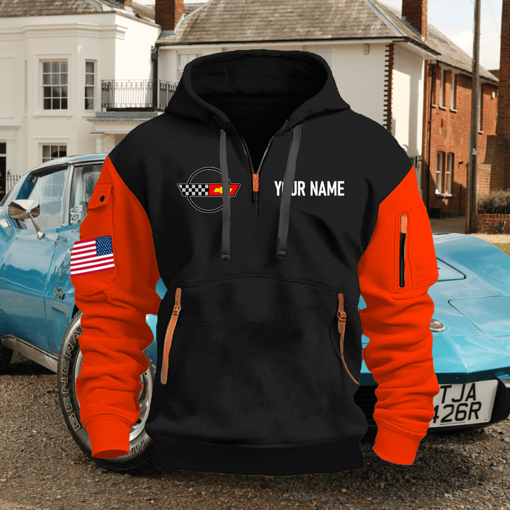 CV4 Custom Name Quarter Zipper Hoodie