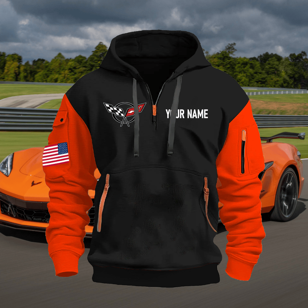 CV5 Custom Name Quarter Zipper Hoodie