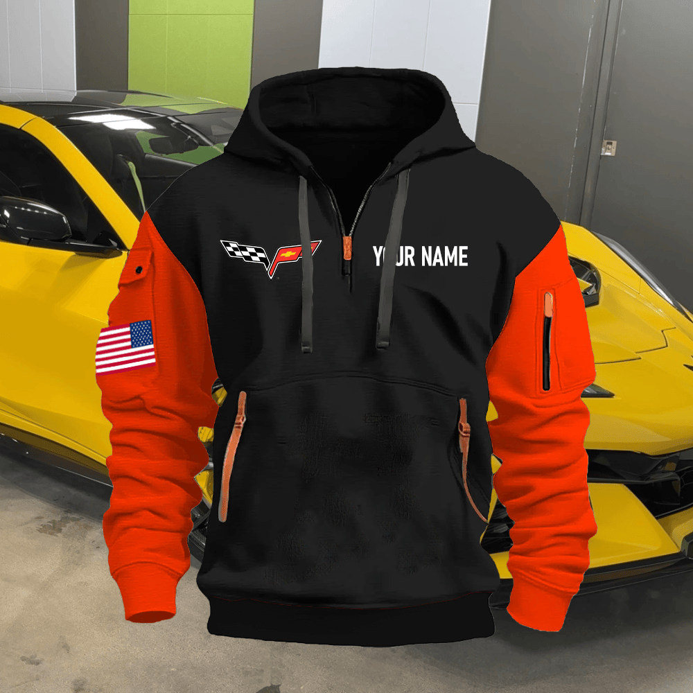 CV6 Custom Name Quarter Zipper Hoodie