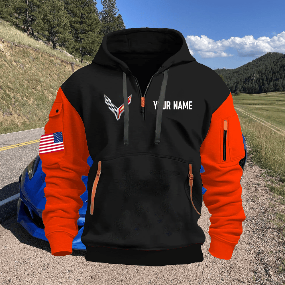 CV8 Custom Name Quarter Zipper Hoodie