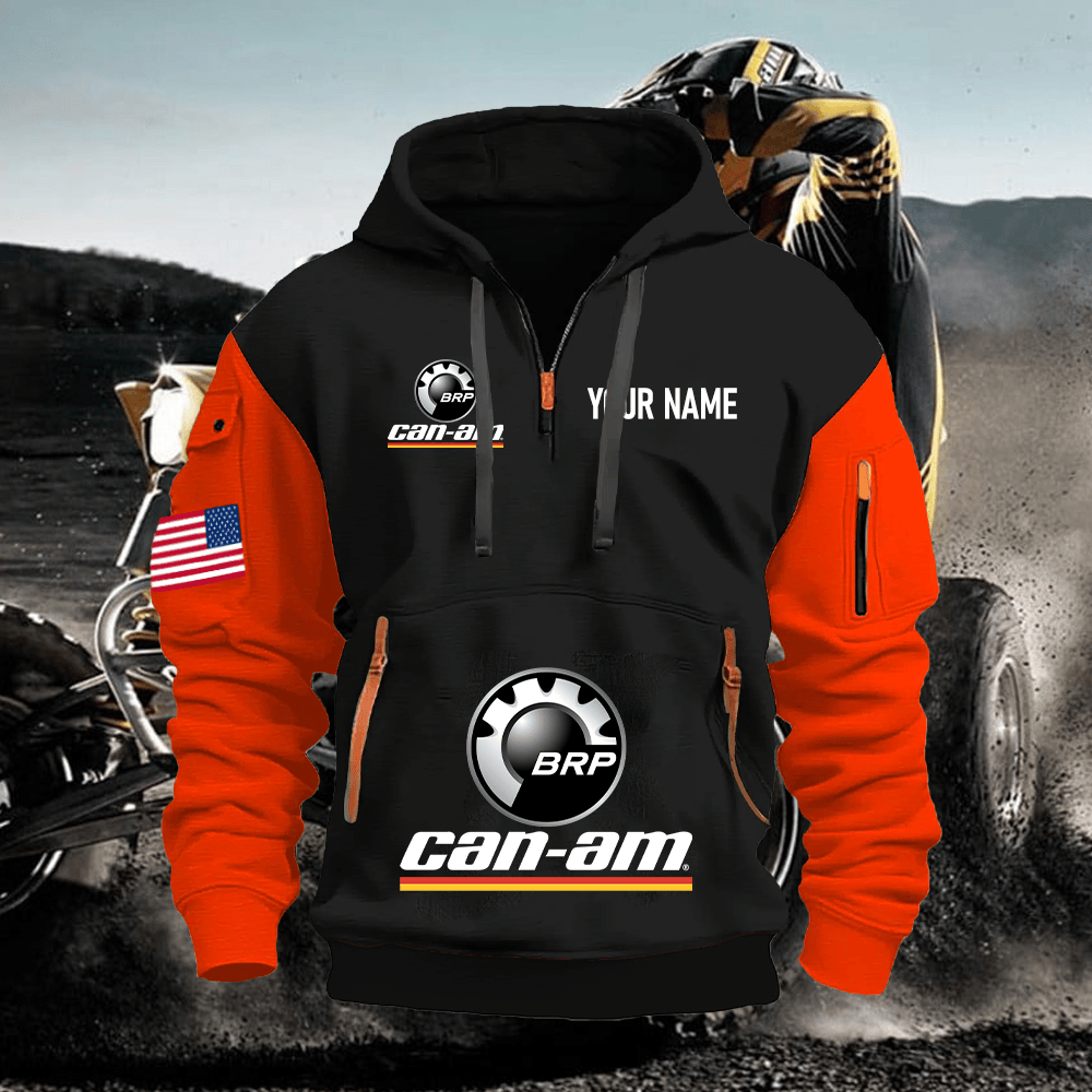 CA Custom Name Quarter Zipper Hoodie