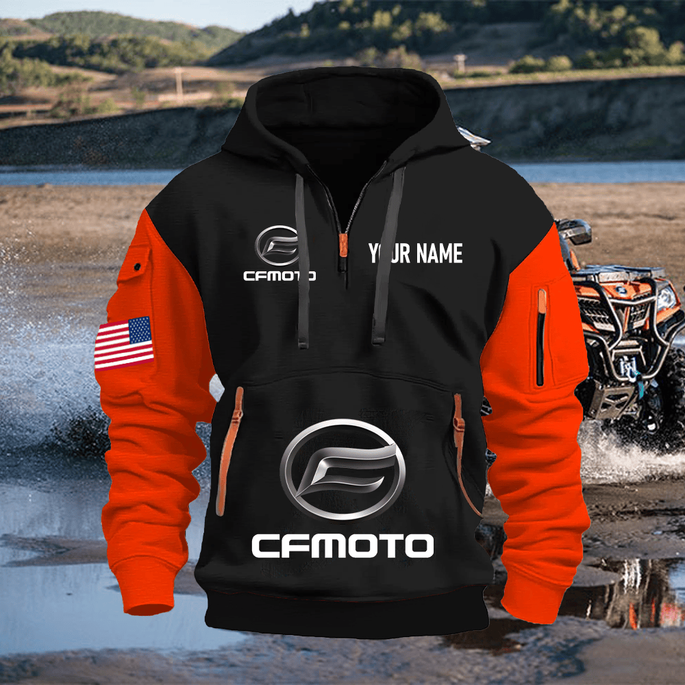 CF Custom Name Quarter Zipper Hoodie