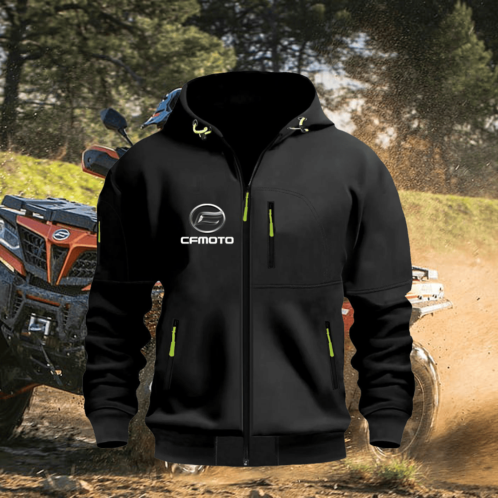 CF Custom Print Zipper Unisex Hoodie