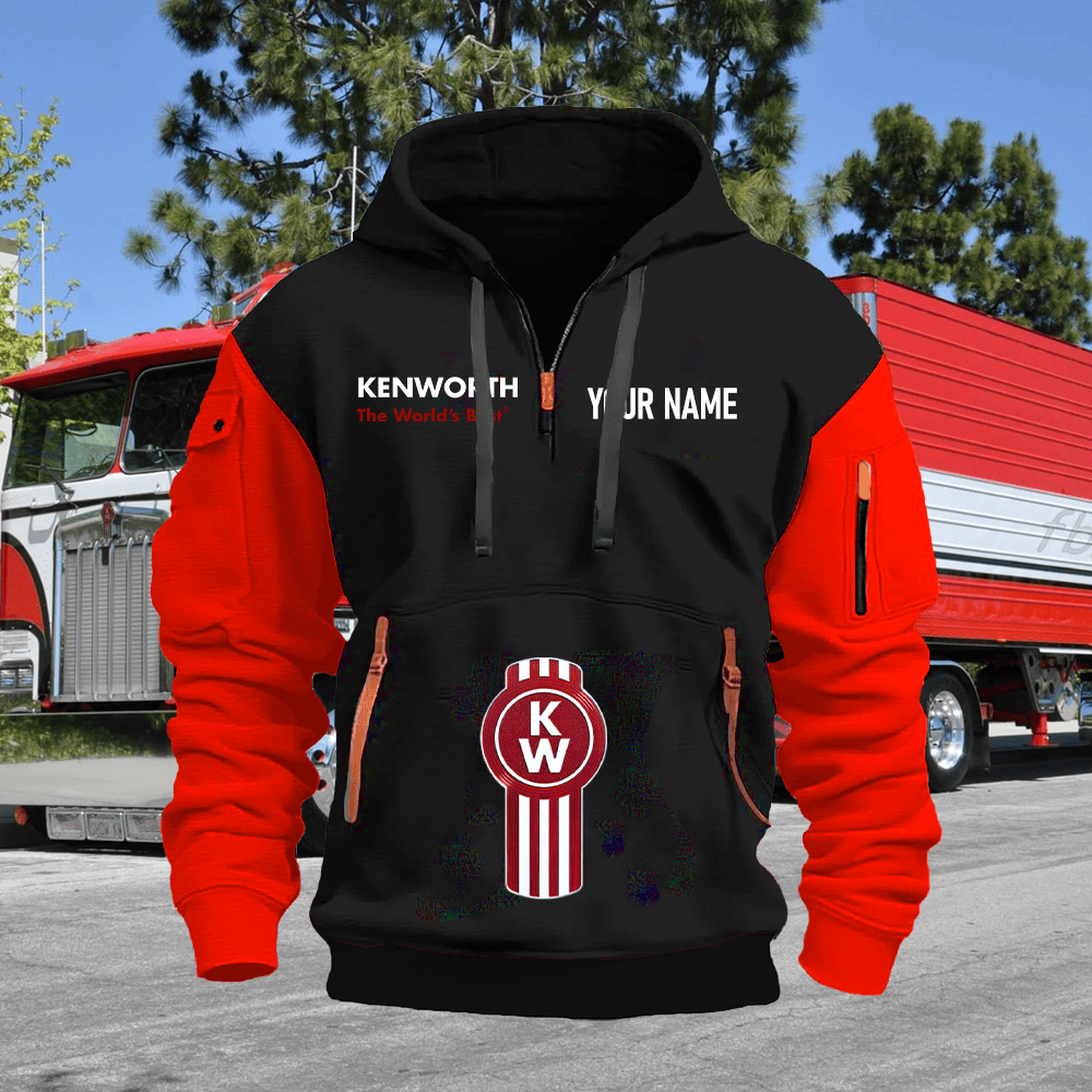 KW Custom Name Quarter Zipper Hoodie