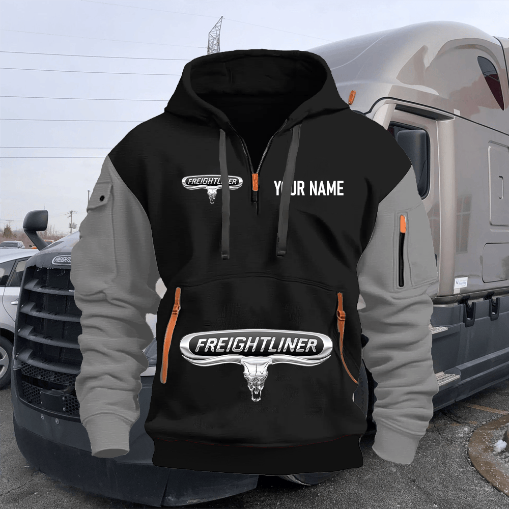 FR Custom Name Quarter Zipper Hoodie