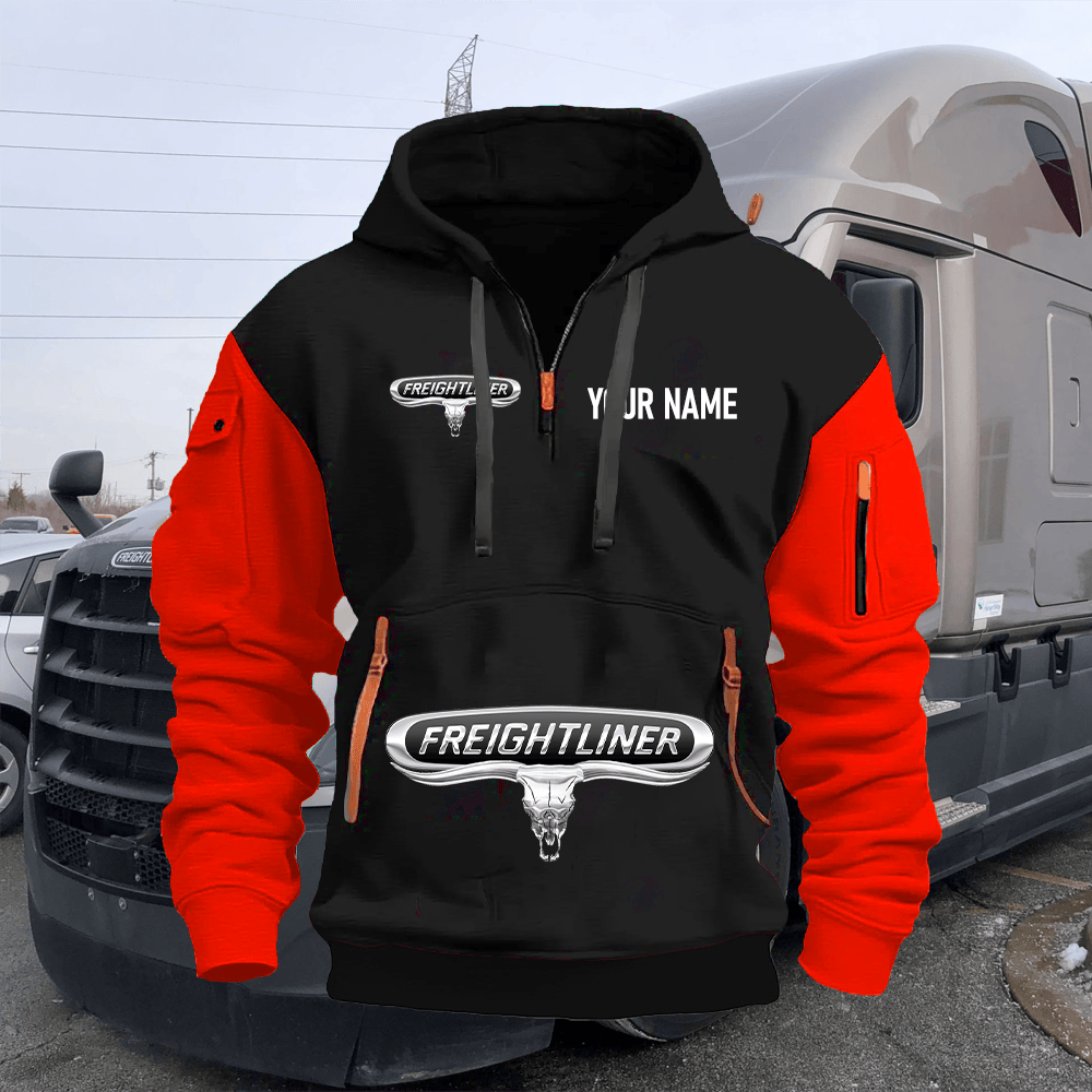 FR Custom Name Quarter Zipper Hoodie