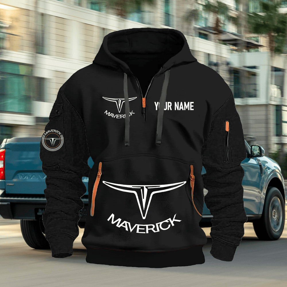 FD MV Custom Name Quarter Zipper Hoodie