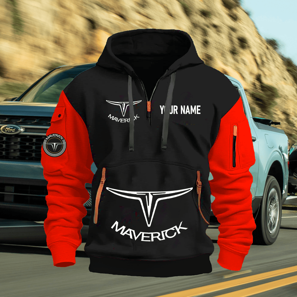 FD MV Custom Name Quarter Zipper Hoodie