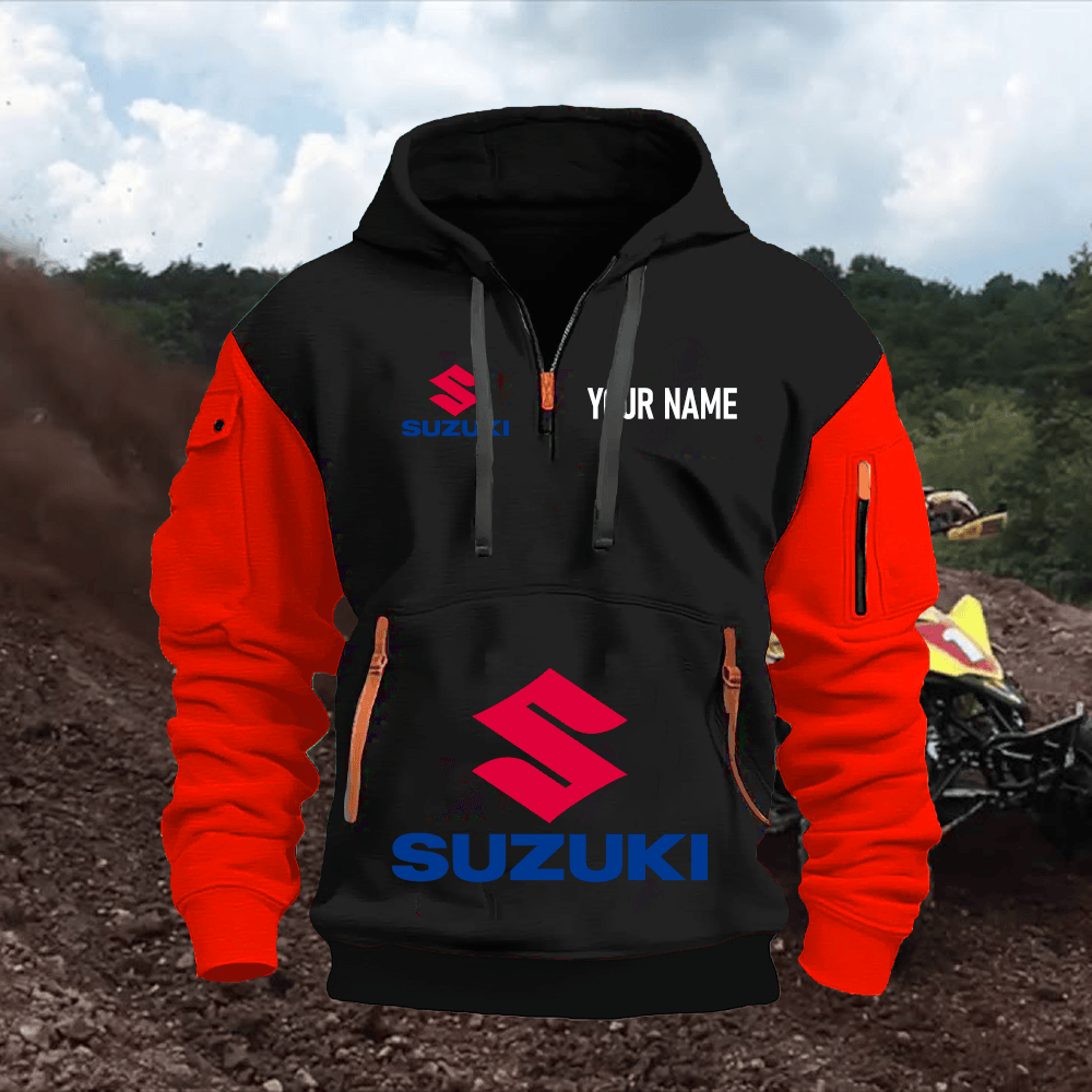 SZ Custom Name Quarter Zipper Hoodie