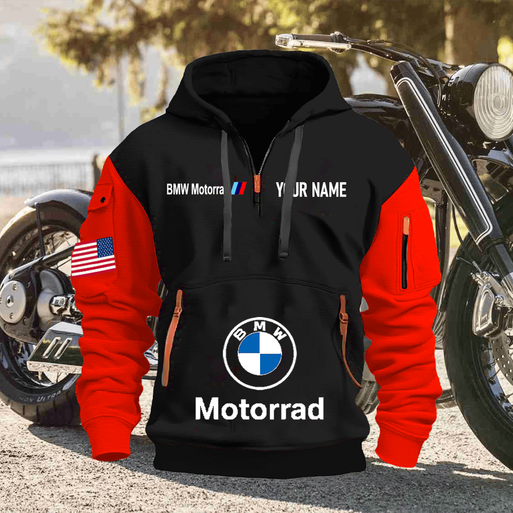 BM Custom Name Quarter Zipper Hoodie