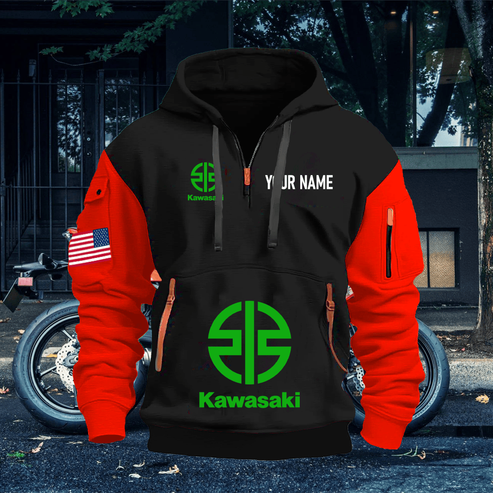 KK Custom Name Quarter Zipper Hoodie