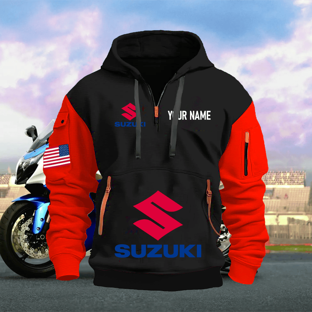 SZ Custom Name Quarter Zipper Hoodie